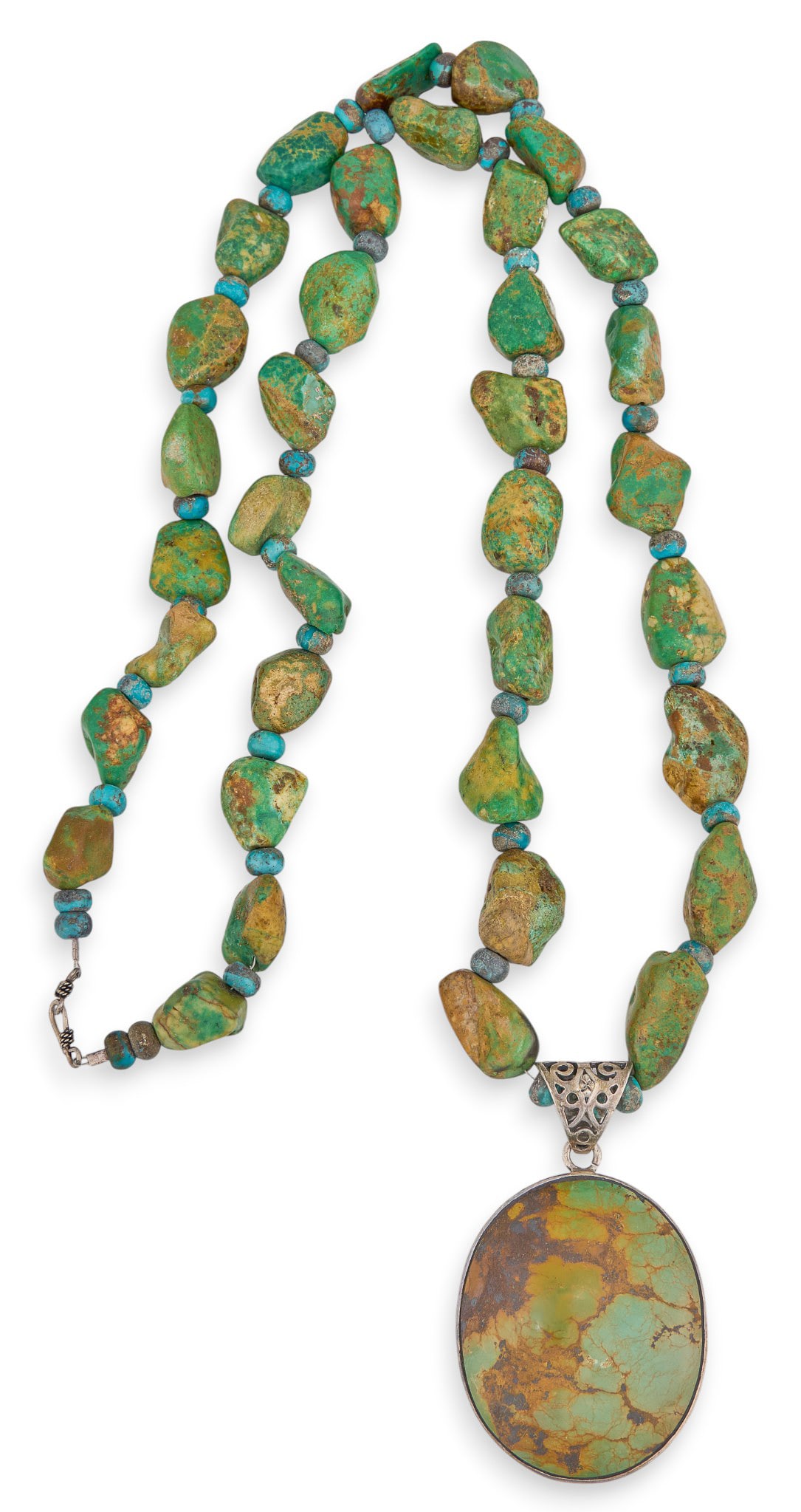 Turquoise Nugget Pendant Necklace (1 of 5)