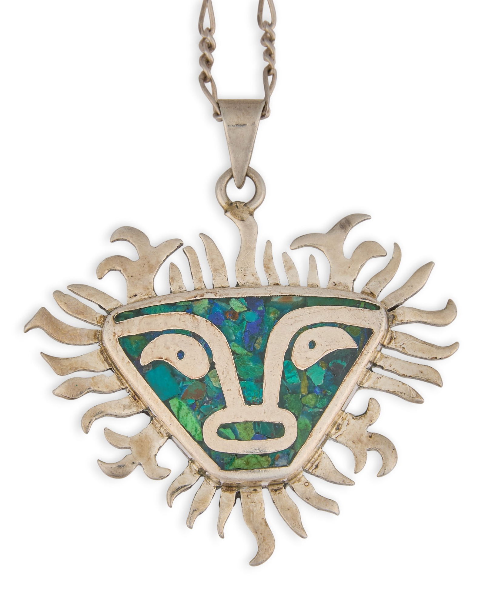 Mexican Sterling Pendant Necklace (1 of 4)
