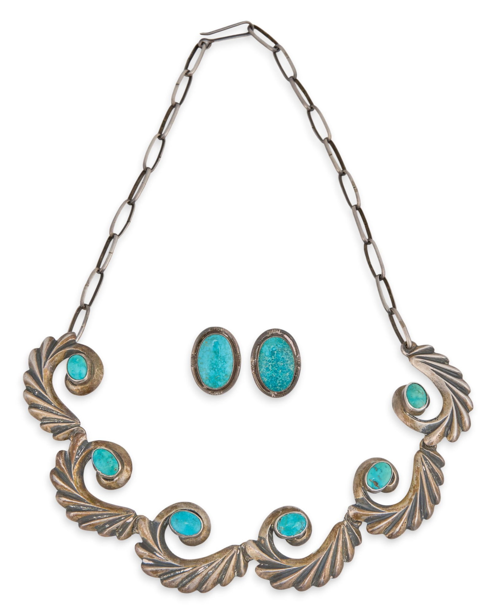 Navajo Guild Turquoise Jewelry Suite (1 of 8)