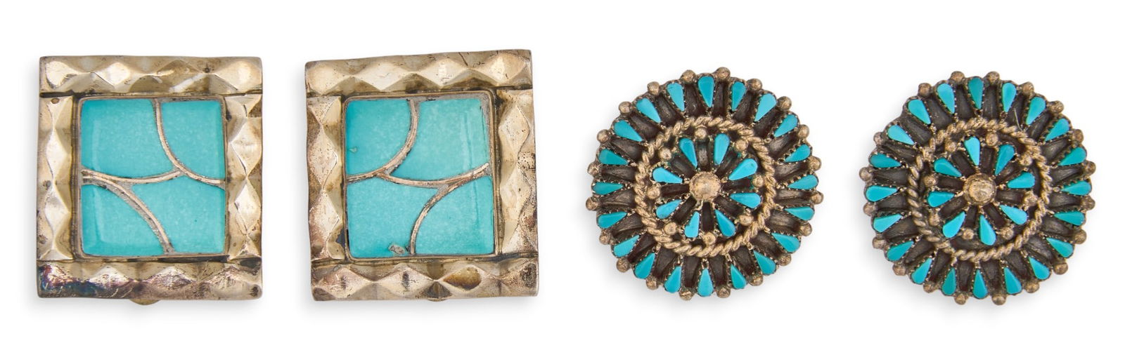 (2) Pairs of Turquoise Earrings (1 of 3)