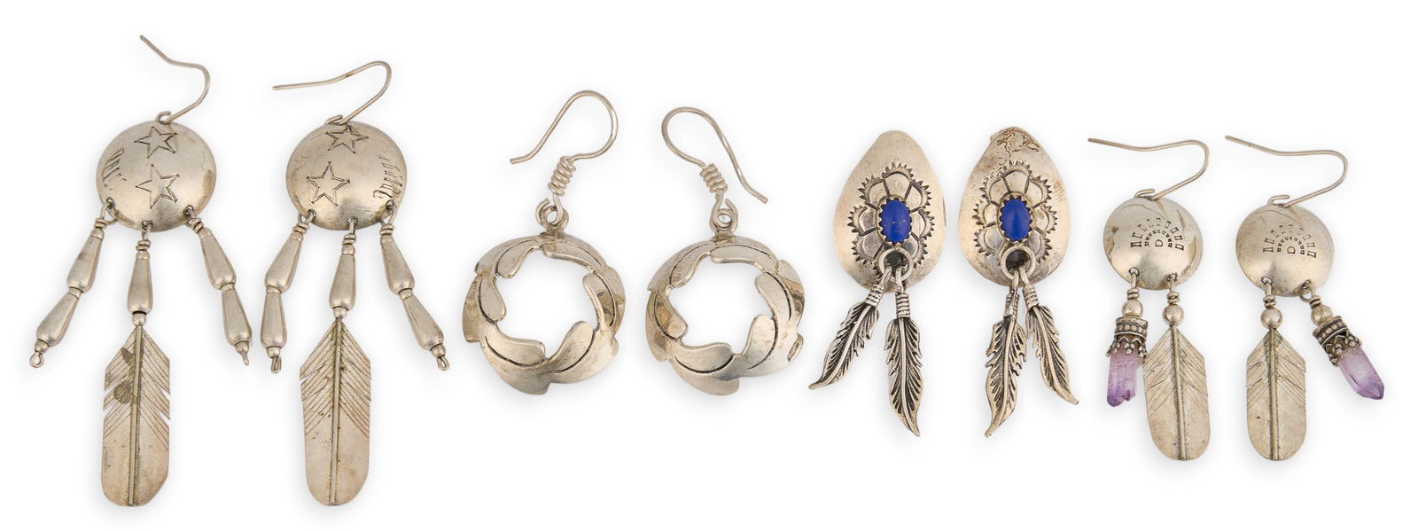 (4) Pairs of Sterling Silver Earrings (1 of 3)