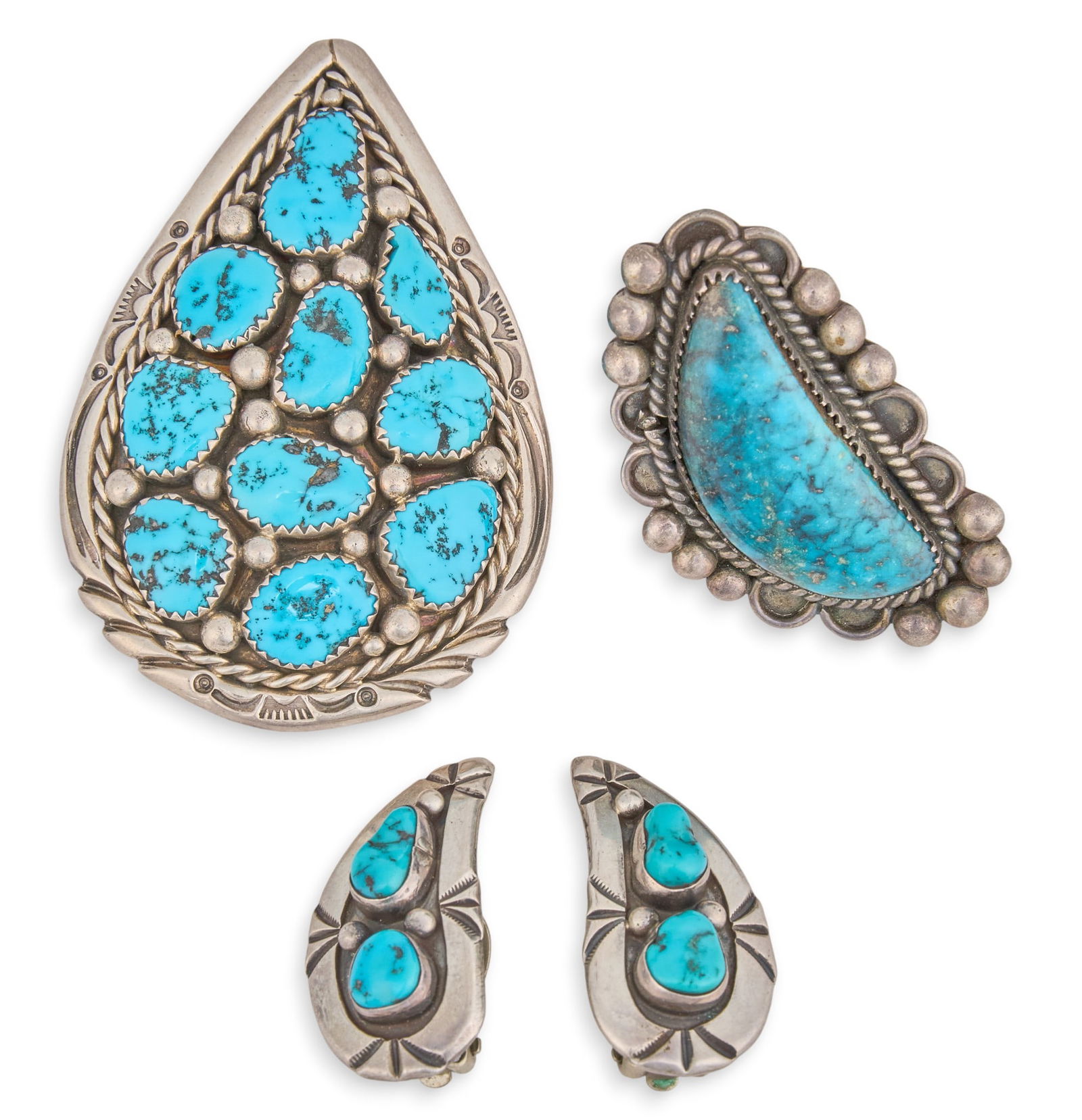 Sterling & Turquoise Jewelry Suite (1 of 7)