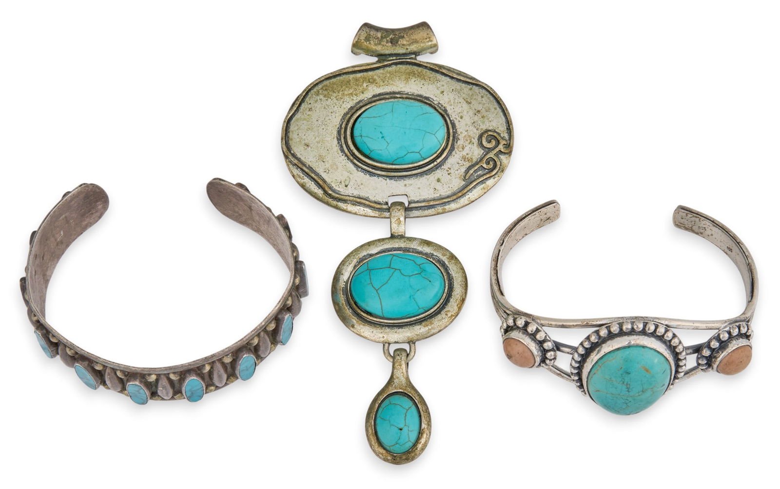 Collection of Sterling & Turquoise Jewelry (1 of 7)