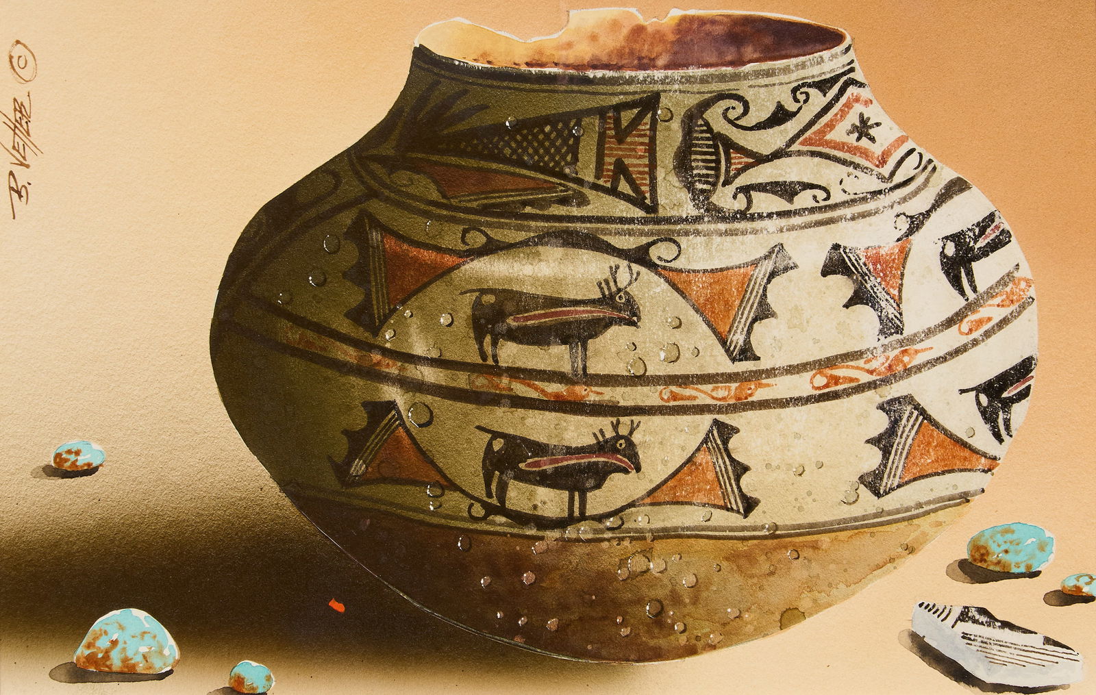 Bernard Vetter, Pot and Turquoise (1 of 4)