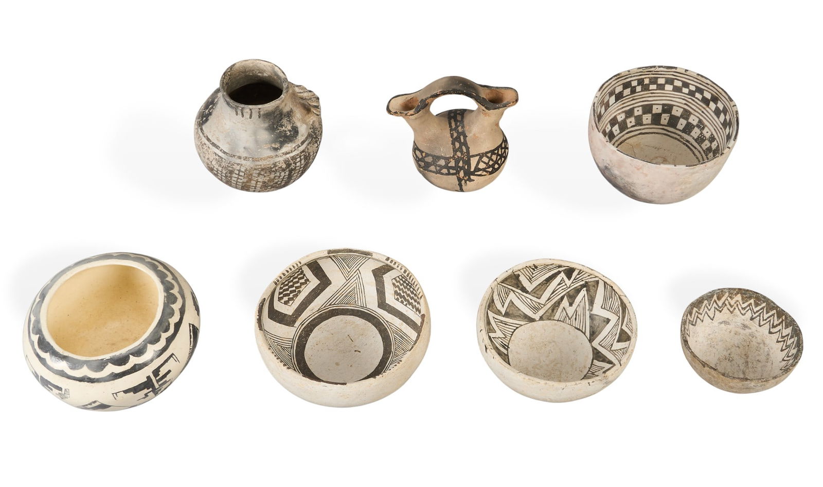 (7) Native American Pottery Vessels - 4