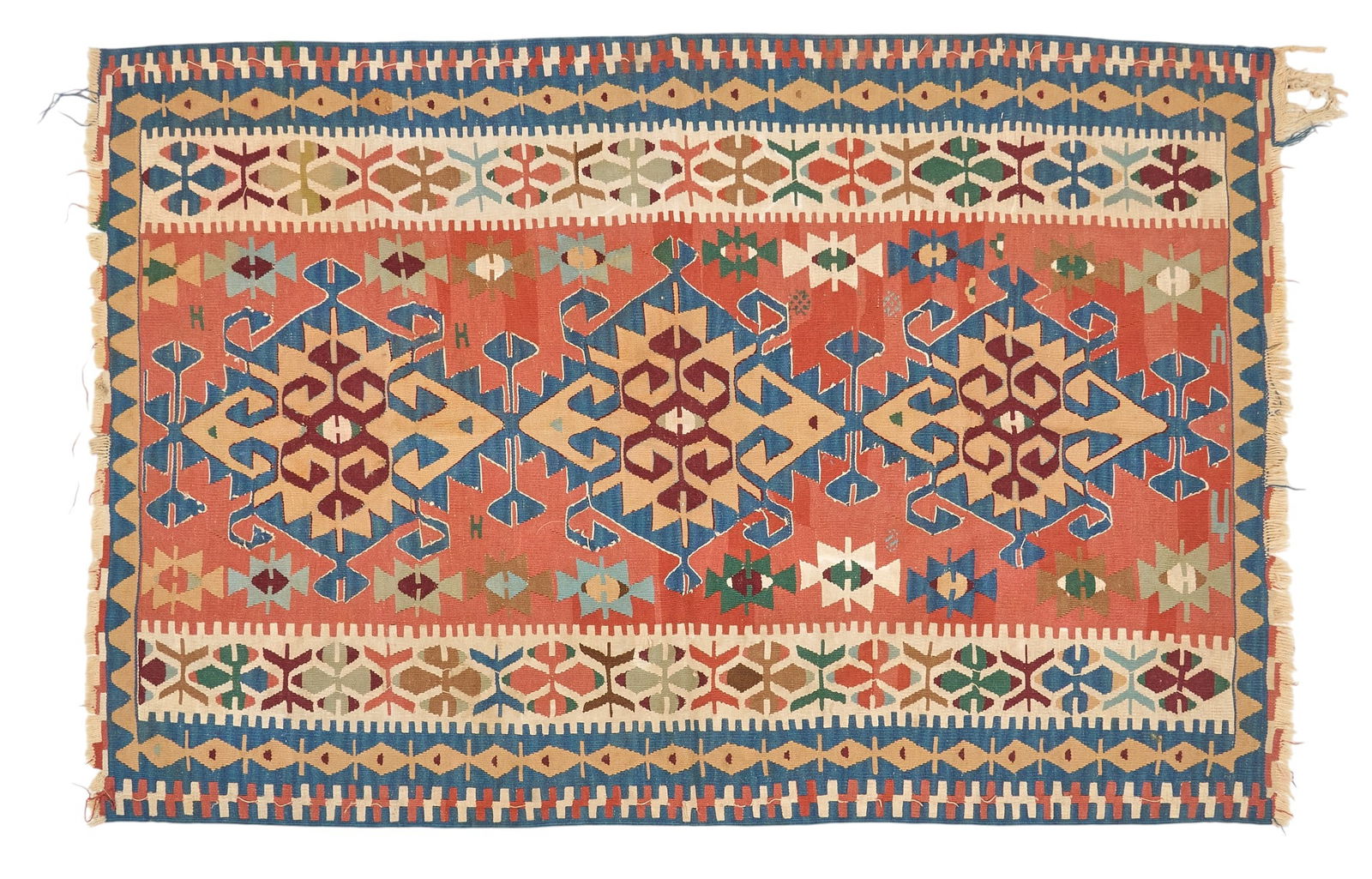 Southwestern Weaving, 6 ft. x 4 in.: Handwoven Southwestern style weaving6 ft. x 4 ft. Provenance: Property from a home in Spicewood, Texas