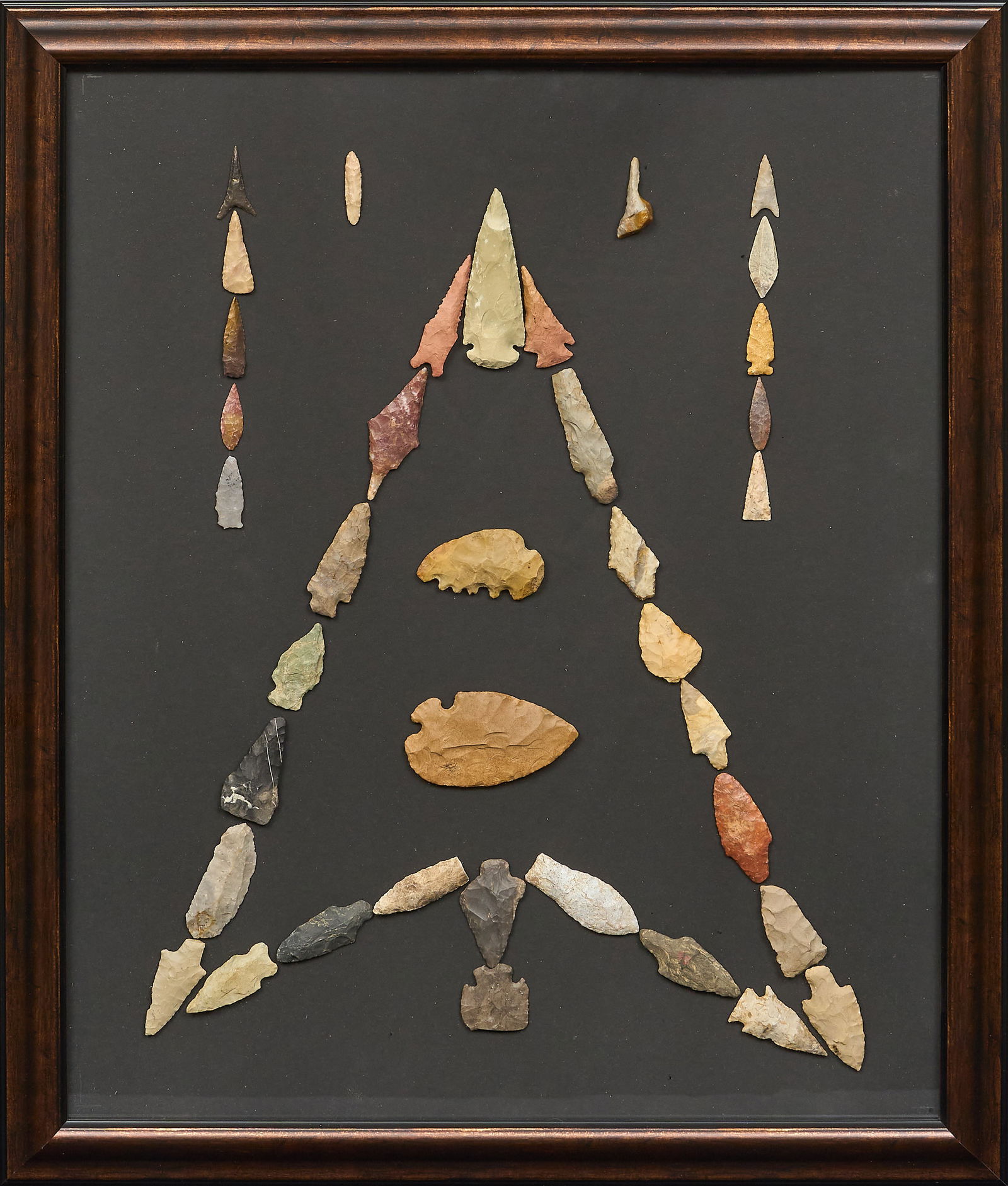 Arrowhead Display, "Buffalo Hunting Tools" - 2