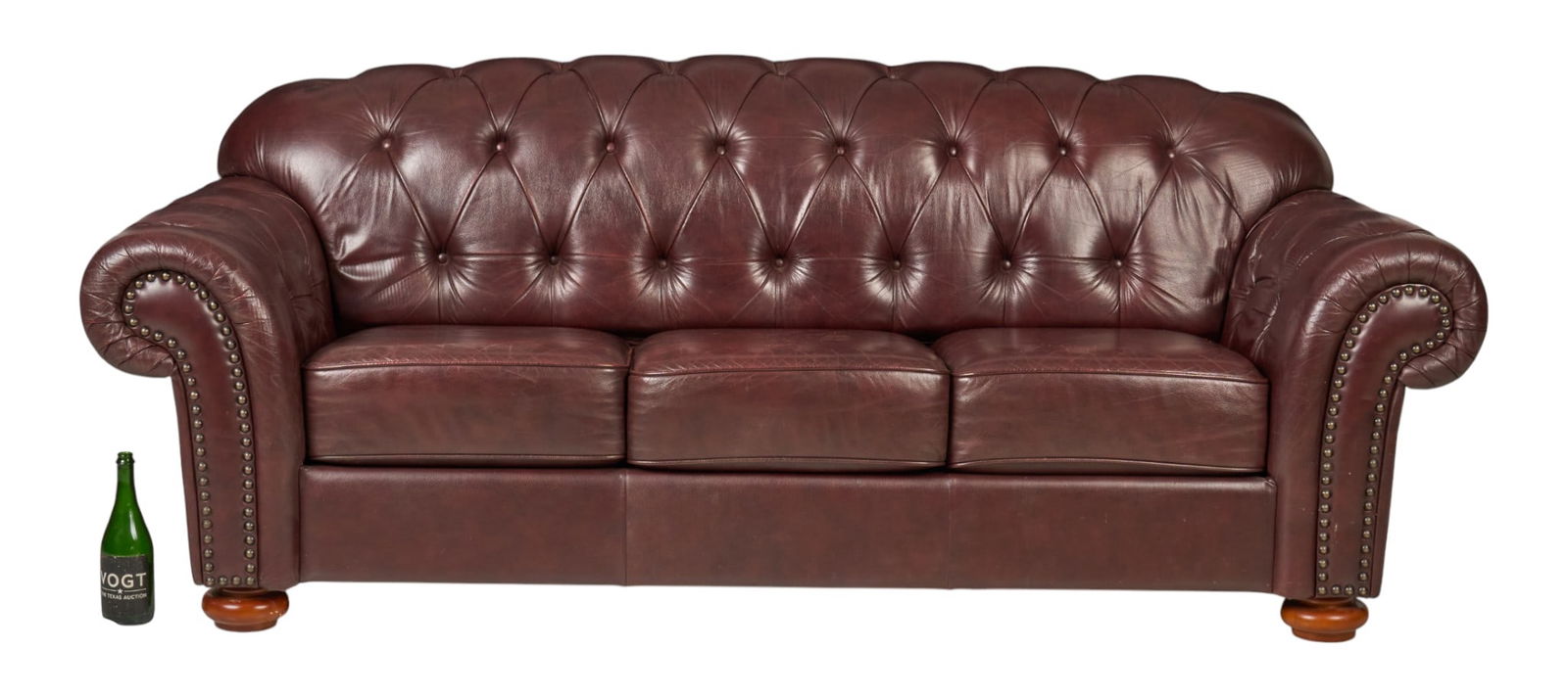 Tufted Leather Sofa - 3