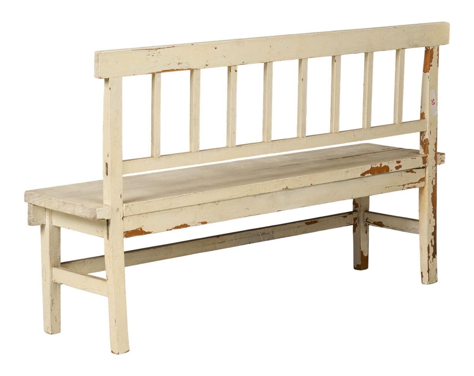 Rustic Painted Bench - 2