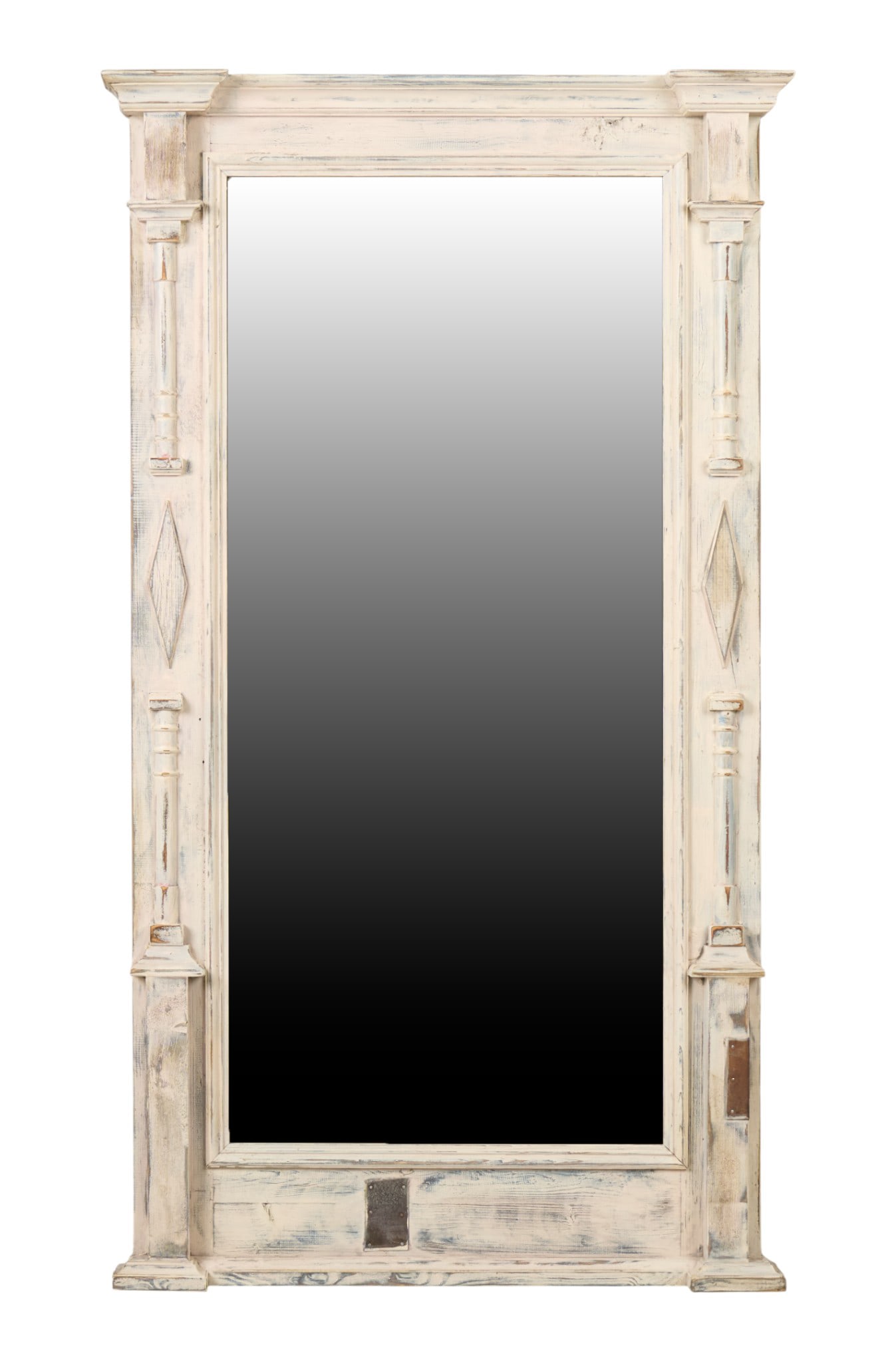 Rustic Painted Full Length Mirror: Rustic painted full length mirrorheight 77 in. x width 44 in. x depth 4.5 in