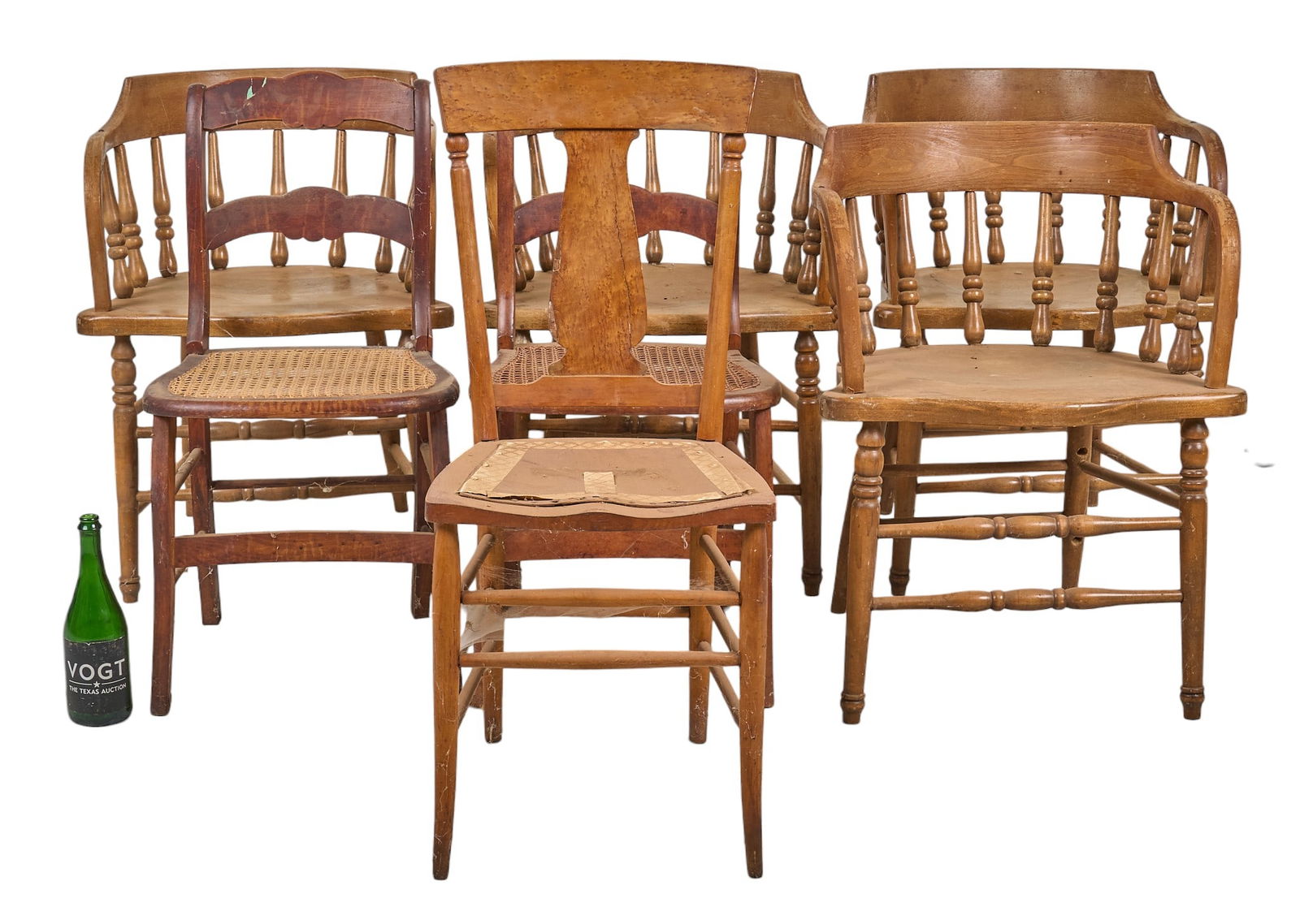 (6) Rustic Wooden Chairs - 2