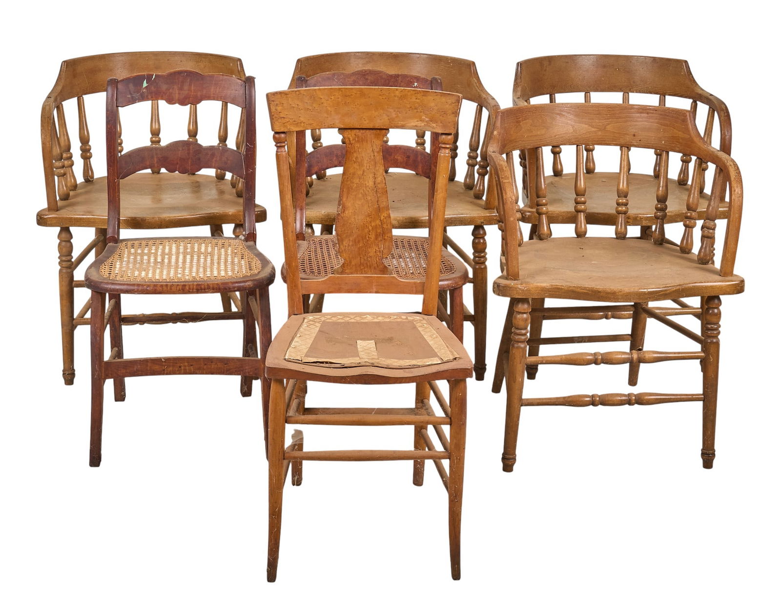 (6) Rustic Wooden Chairs - 3