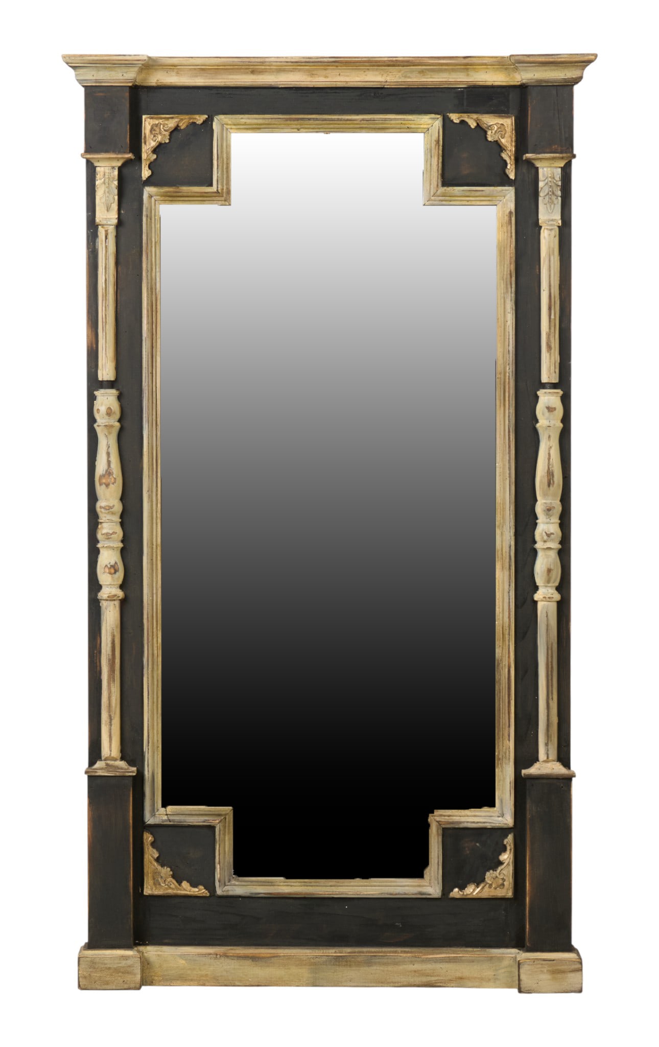 Rustic Painted Full Length Mirror: Rustic painted full length mirrorheight 77 in. x width 44 in. x depth 4.5 in