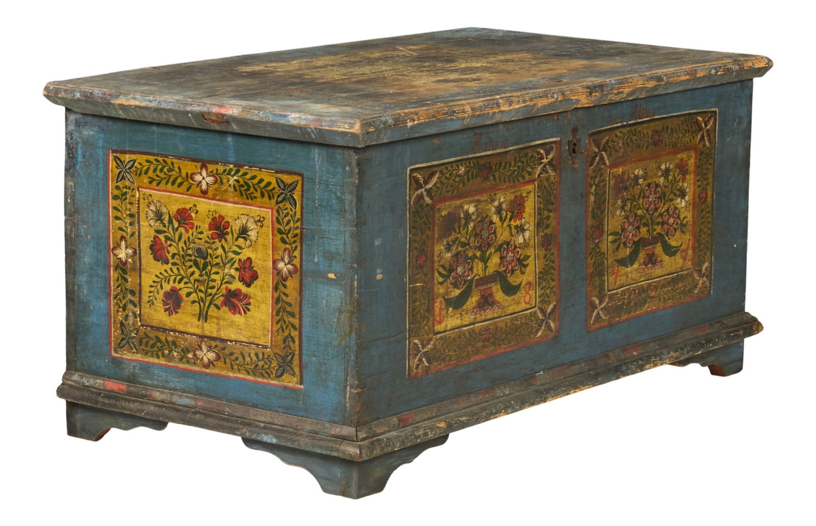 Painted Wedding Chest (1 of 5)