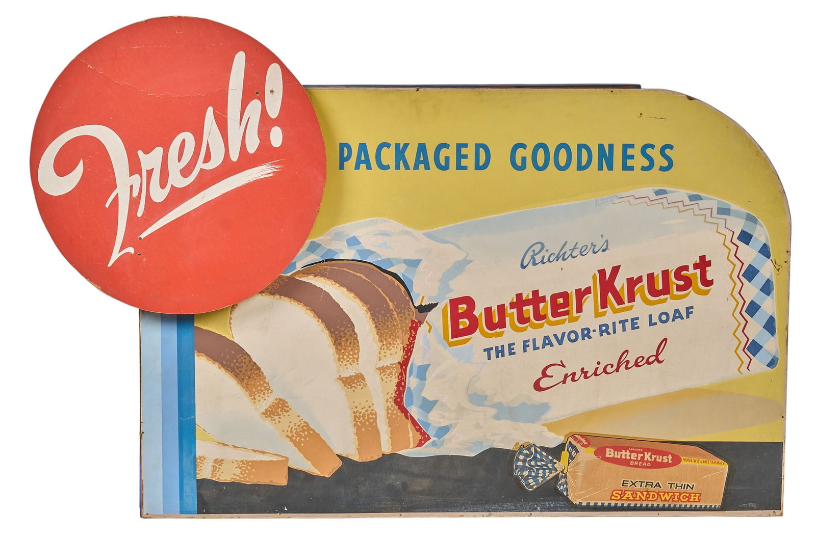 Painted Butter Krust Advertising Sign (1 of 3)