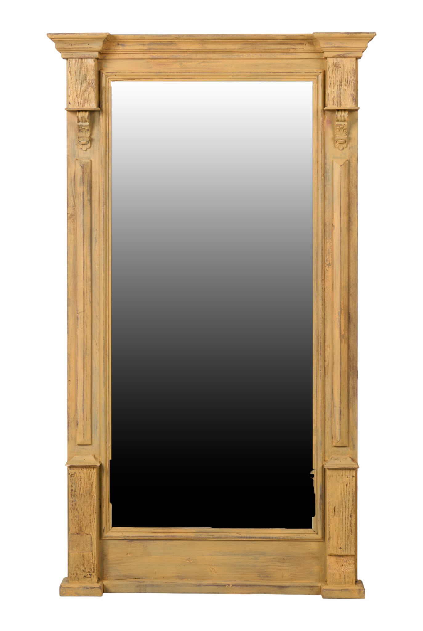 Rustic Painted Full Length Mirror: Rustic painted full length mirrorheight 77 in. x width 45 in. x depth 5.5 in