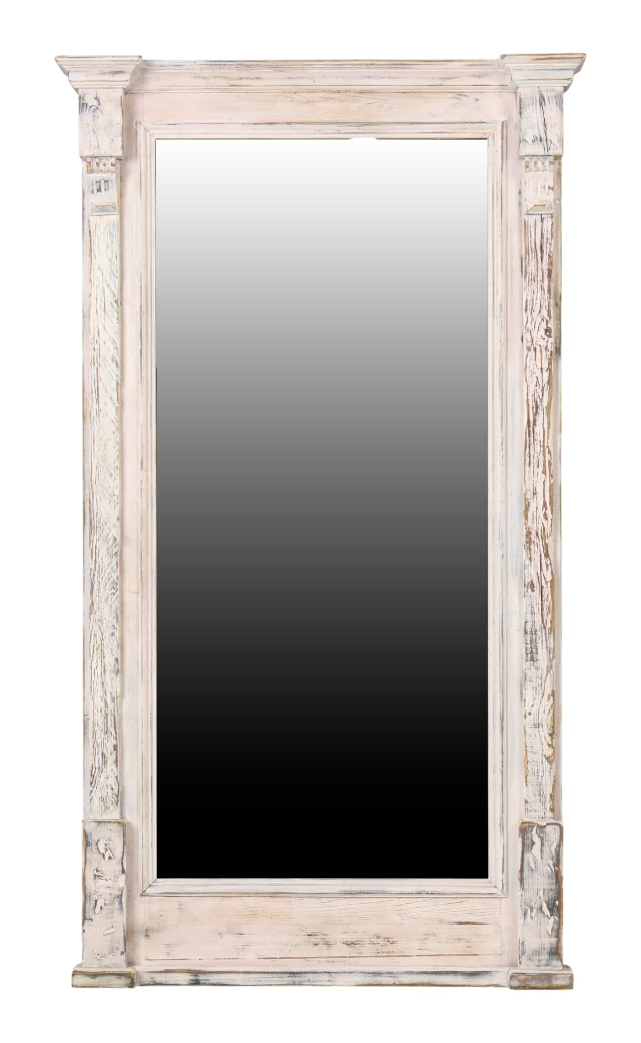 Rustic Painted Full Length Mirror: Rustic painted full length mirrorheight 77 in. x width 43 in. x depth 4.5 in