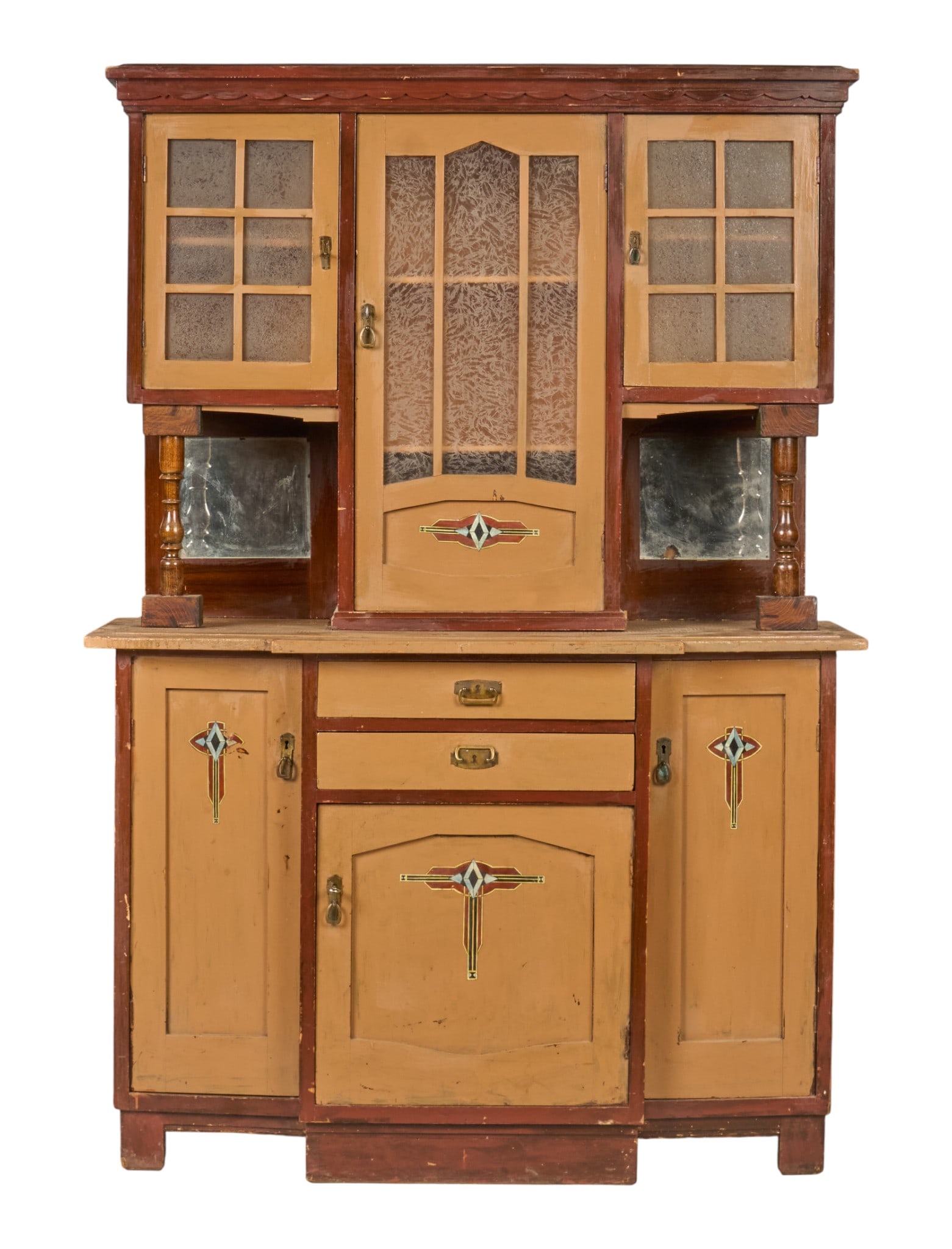 Painted Hutch Cabinet - 3