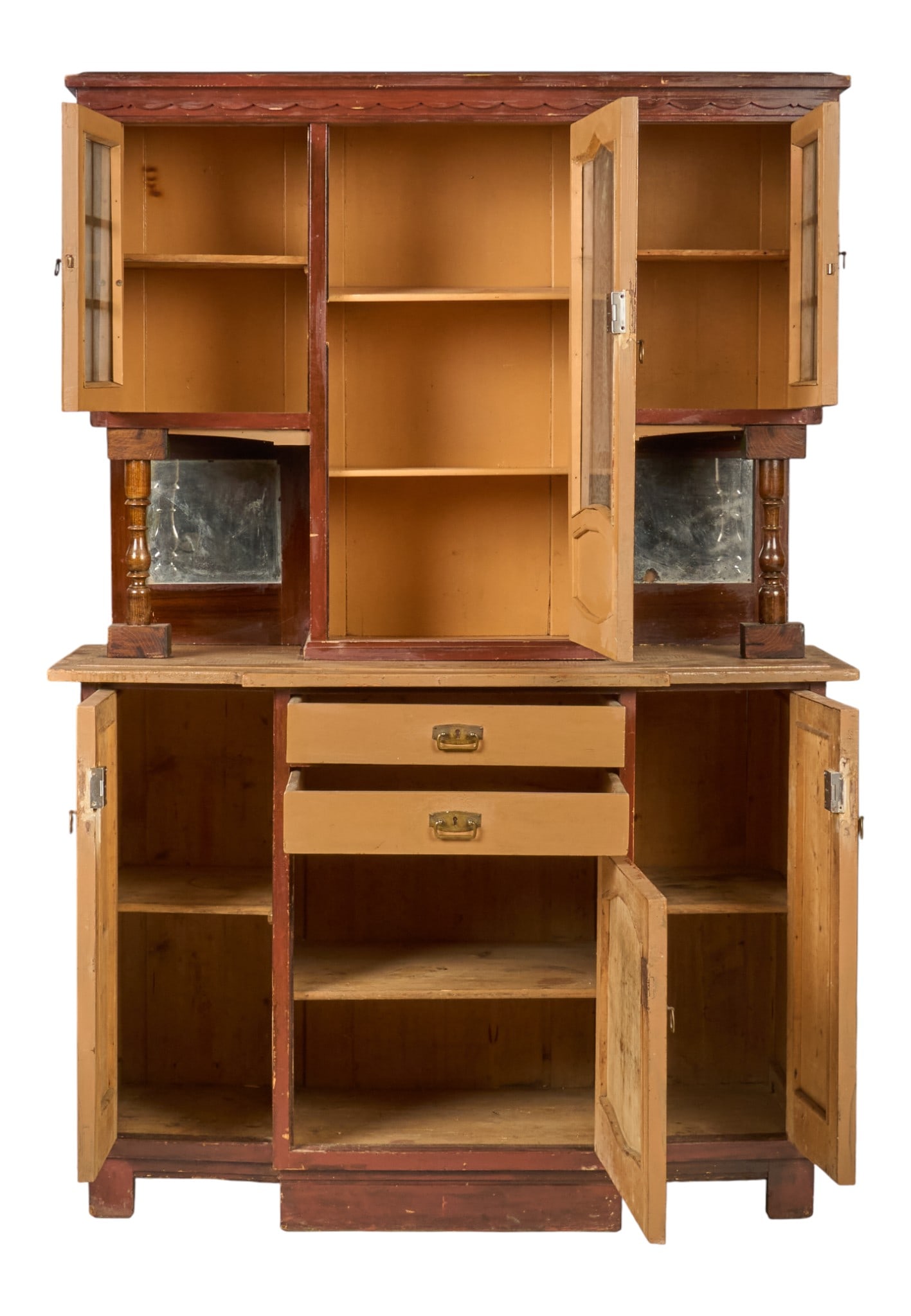 Painted Hutch Cabinet - 4