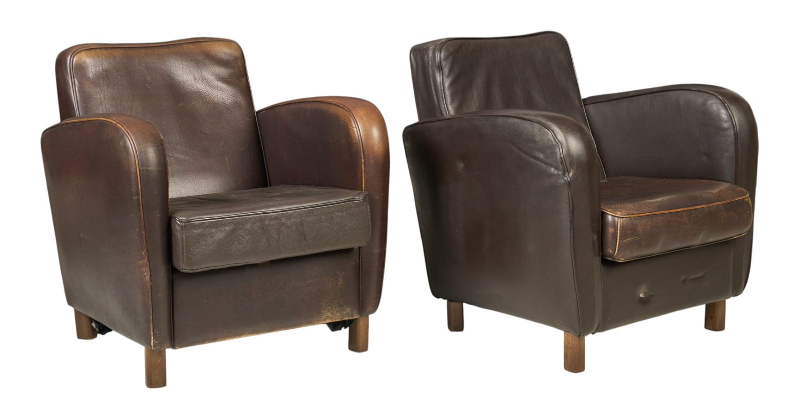 Pair of Baxter Leather Armchairs (1 of 5)