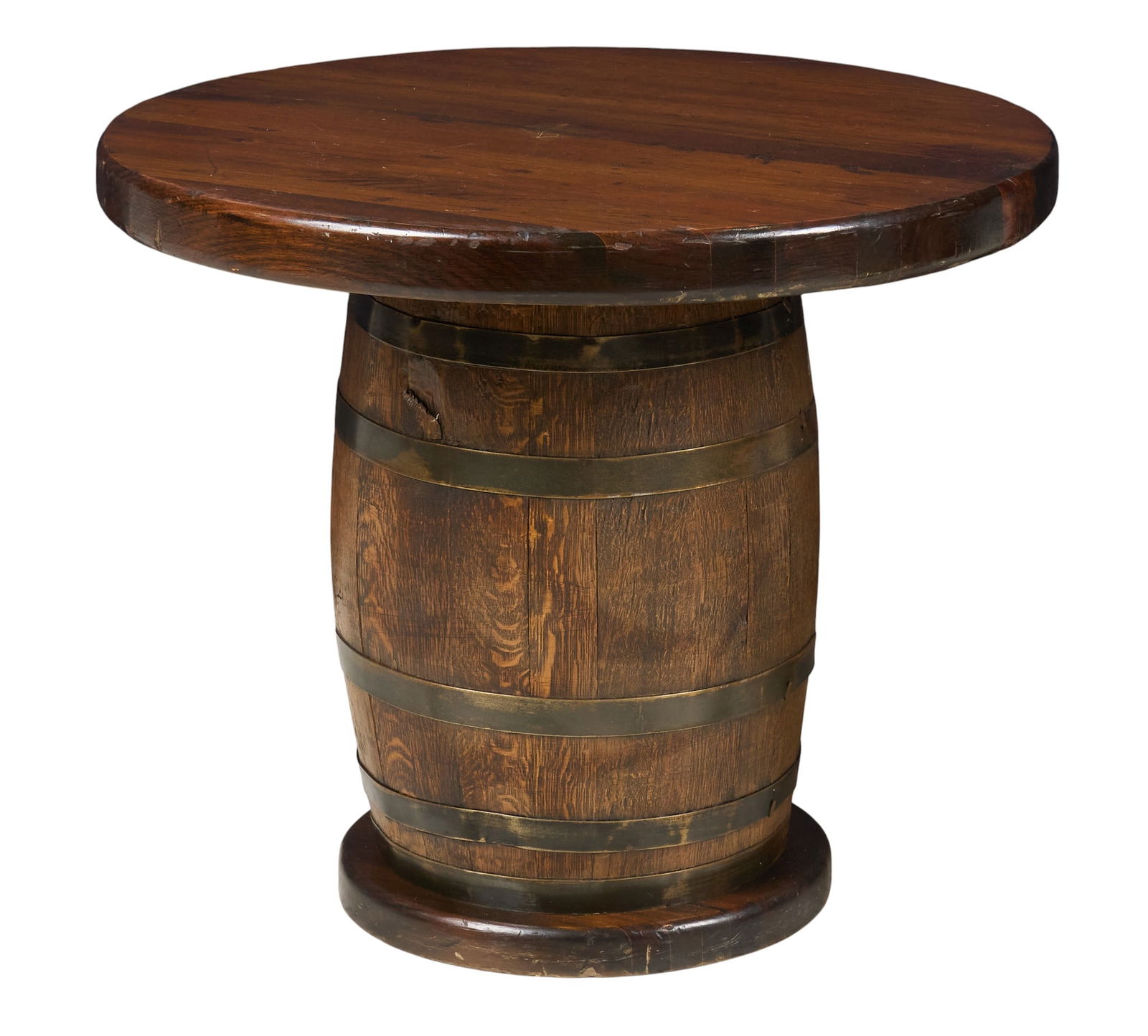 Rustic Barrel Side Table (1 of 5)
