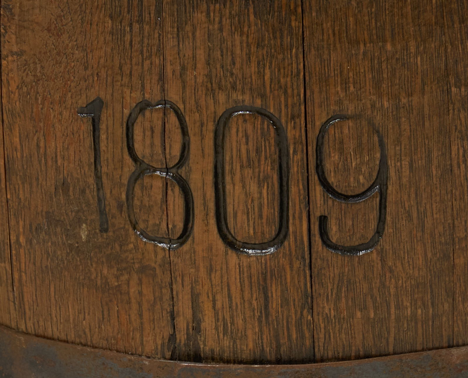 Rustic Barrel Side Table - 5