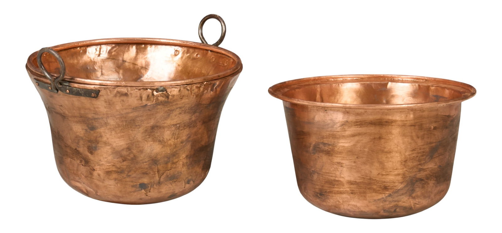 (2) Copper Cauldrons - 4