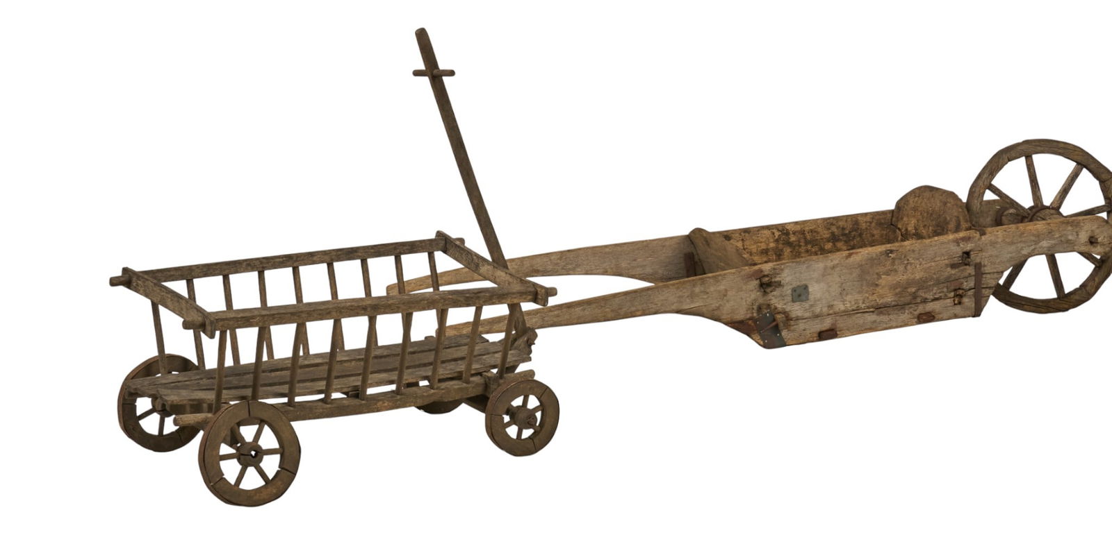 (2) Rustic Wooden Carts (1 of 3)