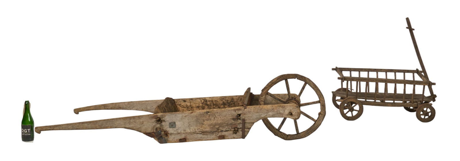 (2) Rustic Wooden Carts - 3