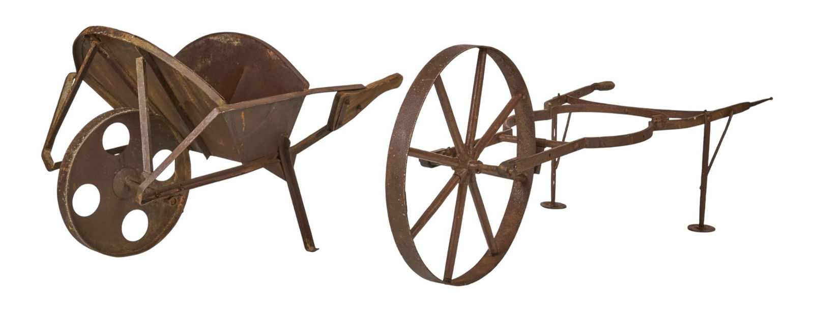 (2) Rustic Wheelbarrows (1 of 5)