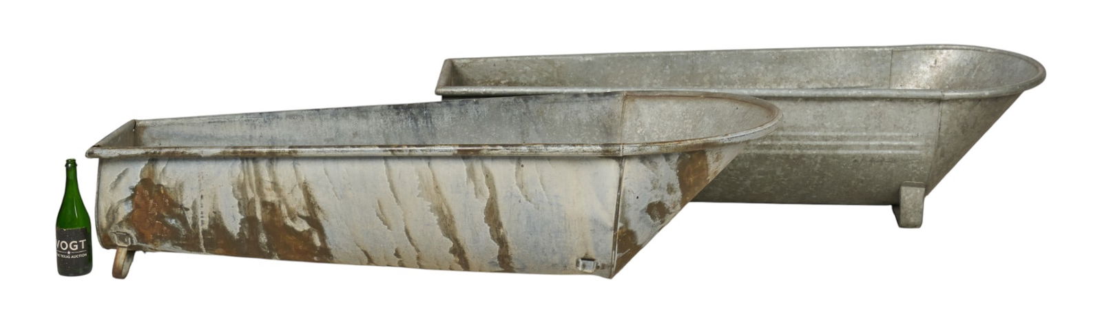 (2) Galvinized Washtubs - 4