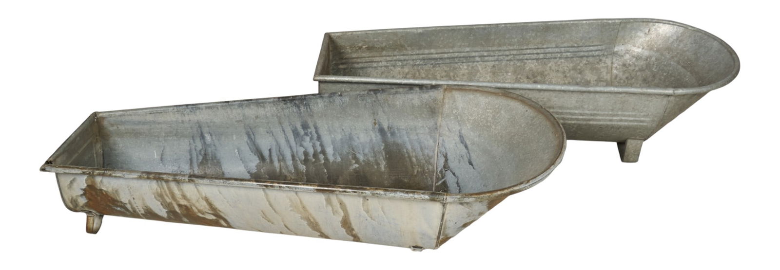 (2) Galvinized Washtubs - 5