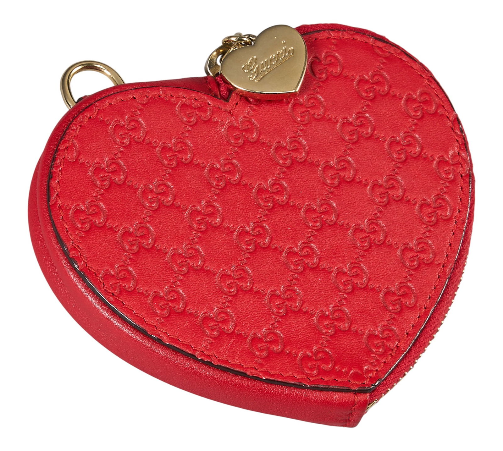Gucci Microguccissima Red Heart Coin Purse (1 of 7)