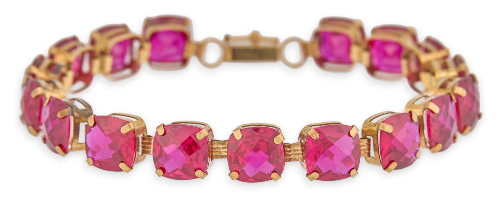 10K Gold & Ruby Bracelet - 2