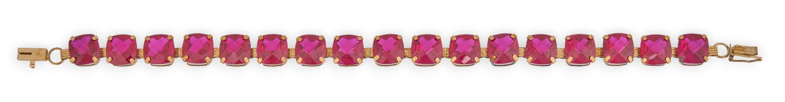 10K Gold & Ruby Bracelet - 4