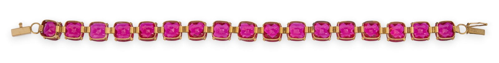 10K Gold & Ruby Bracelet - 5