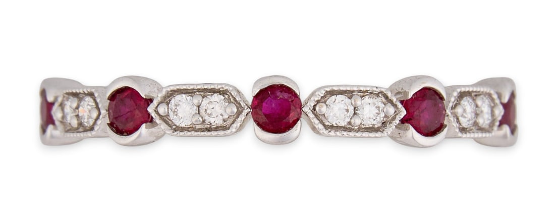 14K Diamond Ruby Ring (1 of 5)