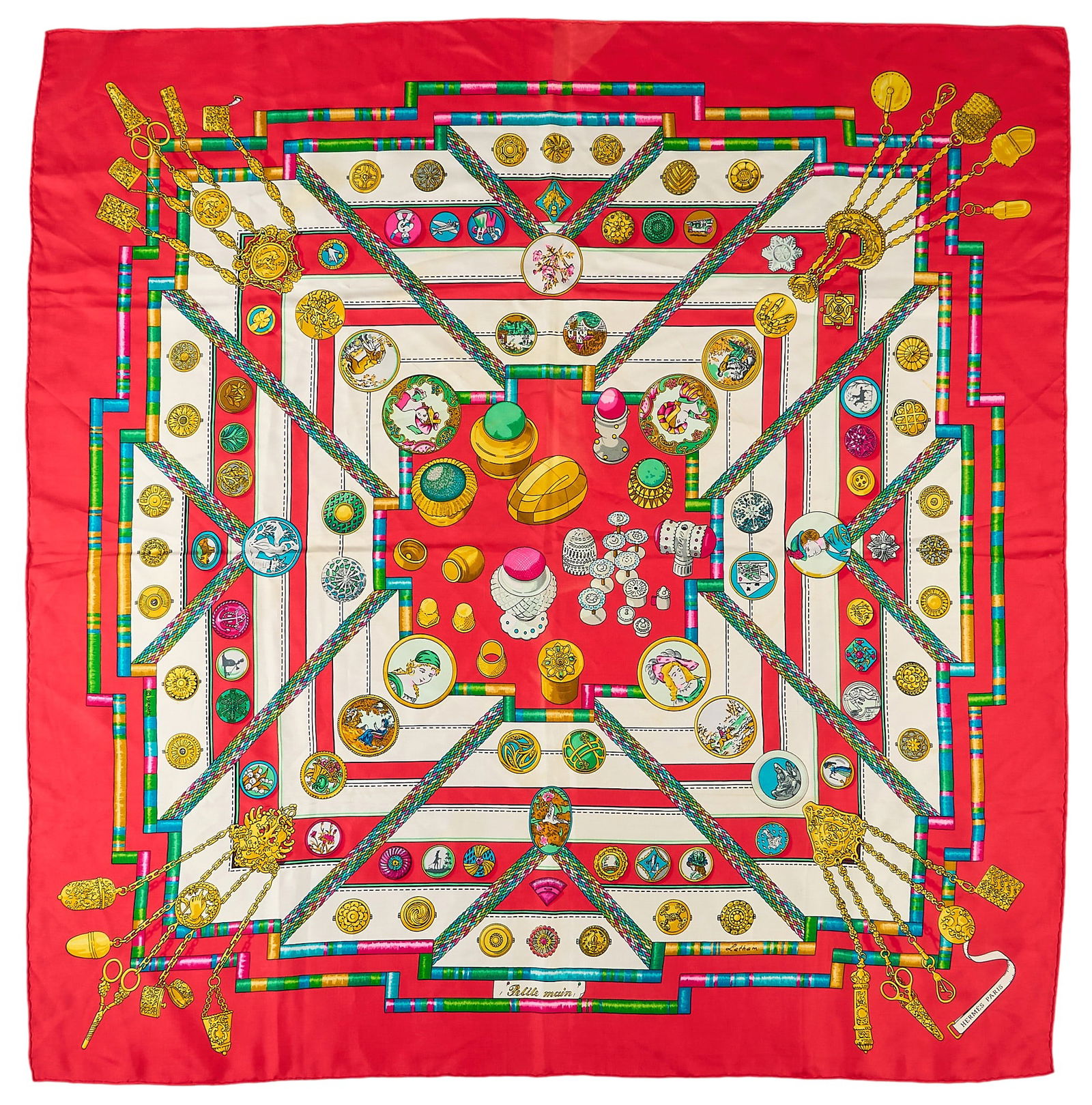 Hermes Petit Main Silk Scarf (1 of 7)