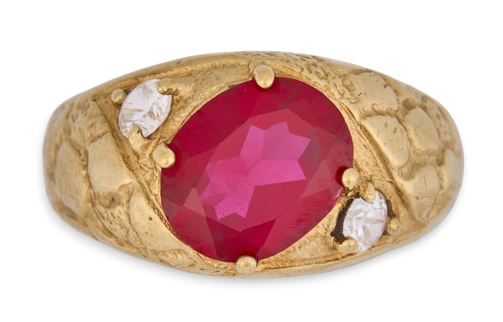 10K Ruby & CZ Ring (1 of 4)