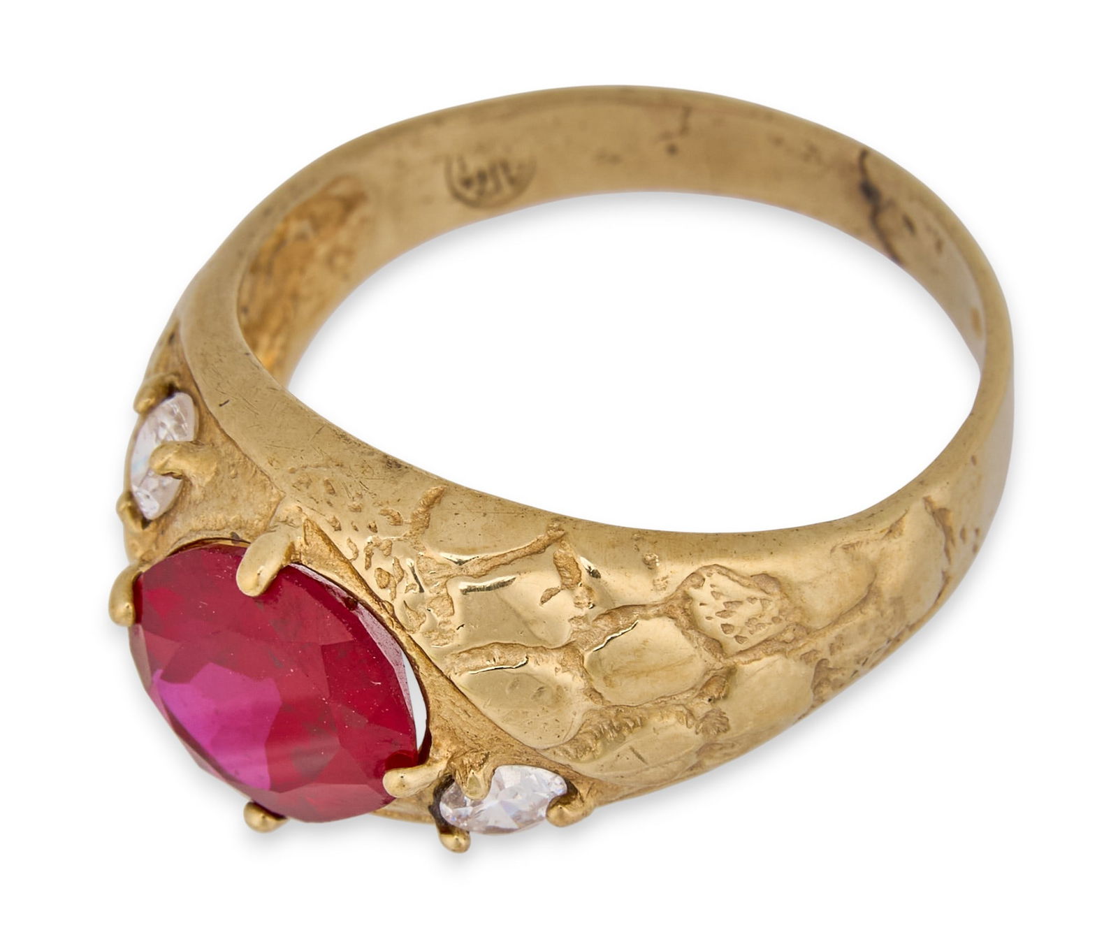 10K Ruby & CZ Ring - 2