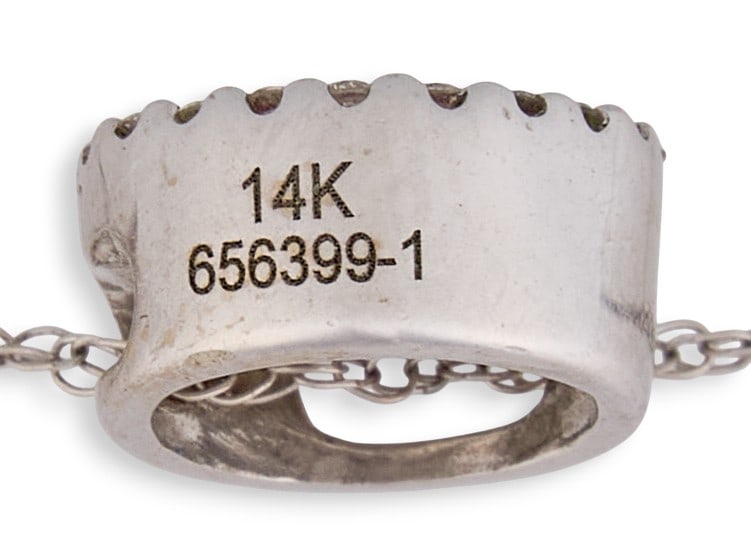 14K Ruby & Diamond Necklace - 4