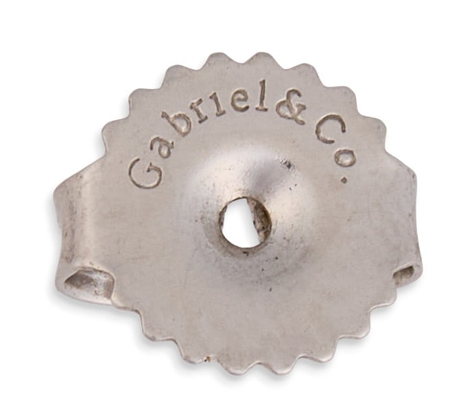 14K Ruby Diamond Cluster Studs - 6