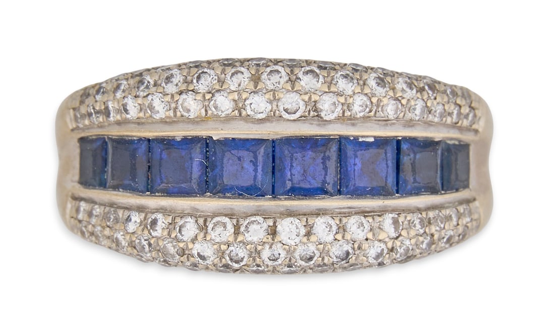 14K Sapphire and Diamond Ring (1 of 4)
