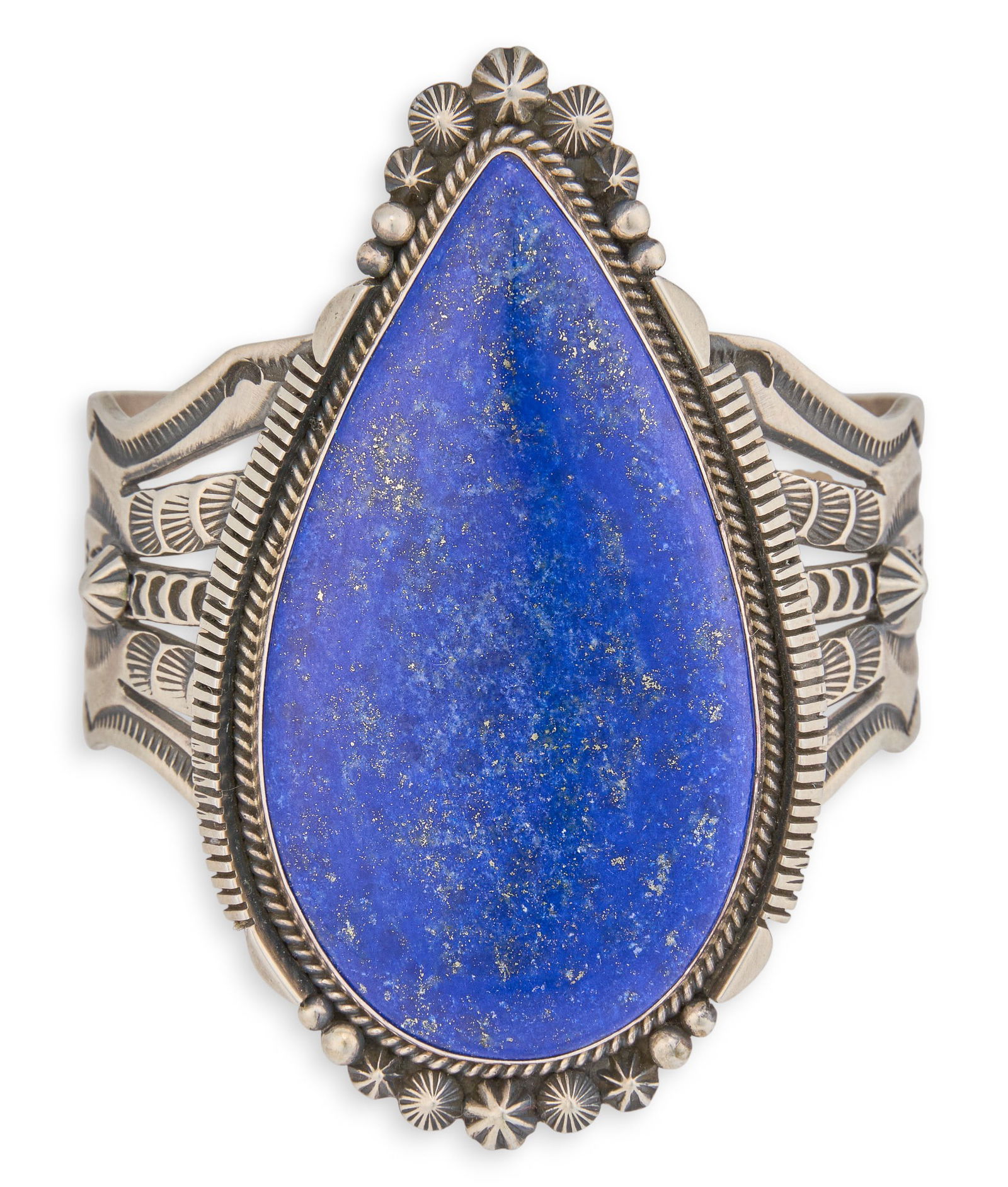 Aaron Toadlena, Sterling & Lapis Cuff (1 of 4)