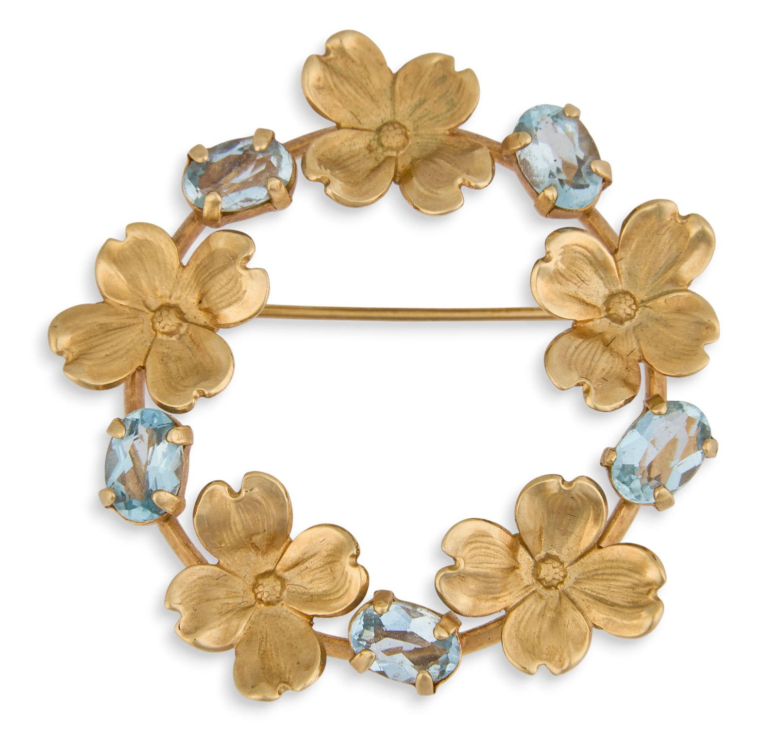 14K Aquamarine Brooch (1 of 4)