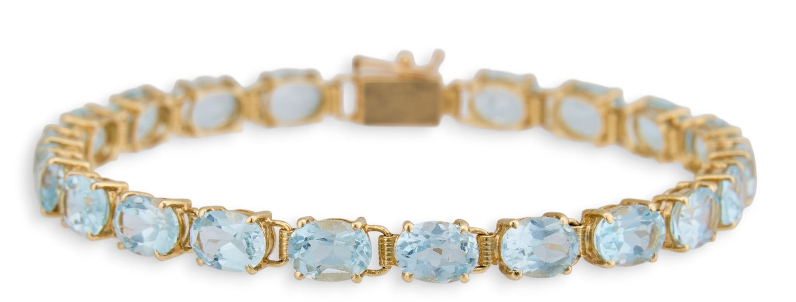 14K Aquamarine Bracelet (1 of 5)