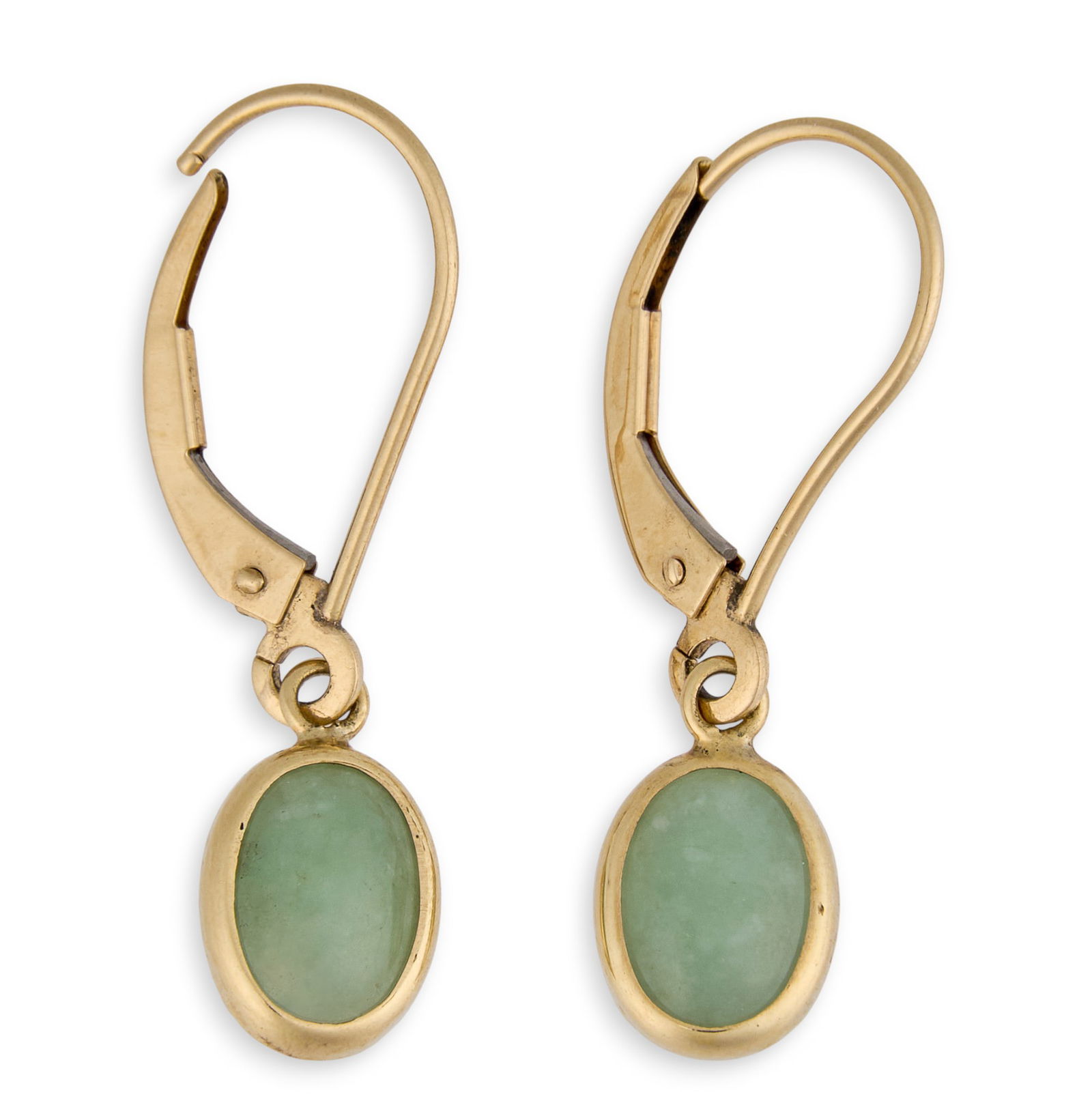 14K Jadeite Drop Earrings (1 of 4)