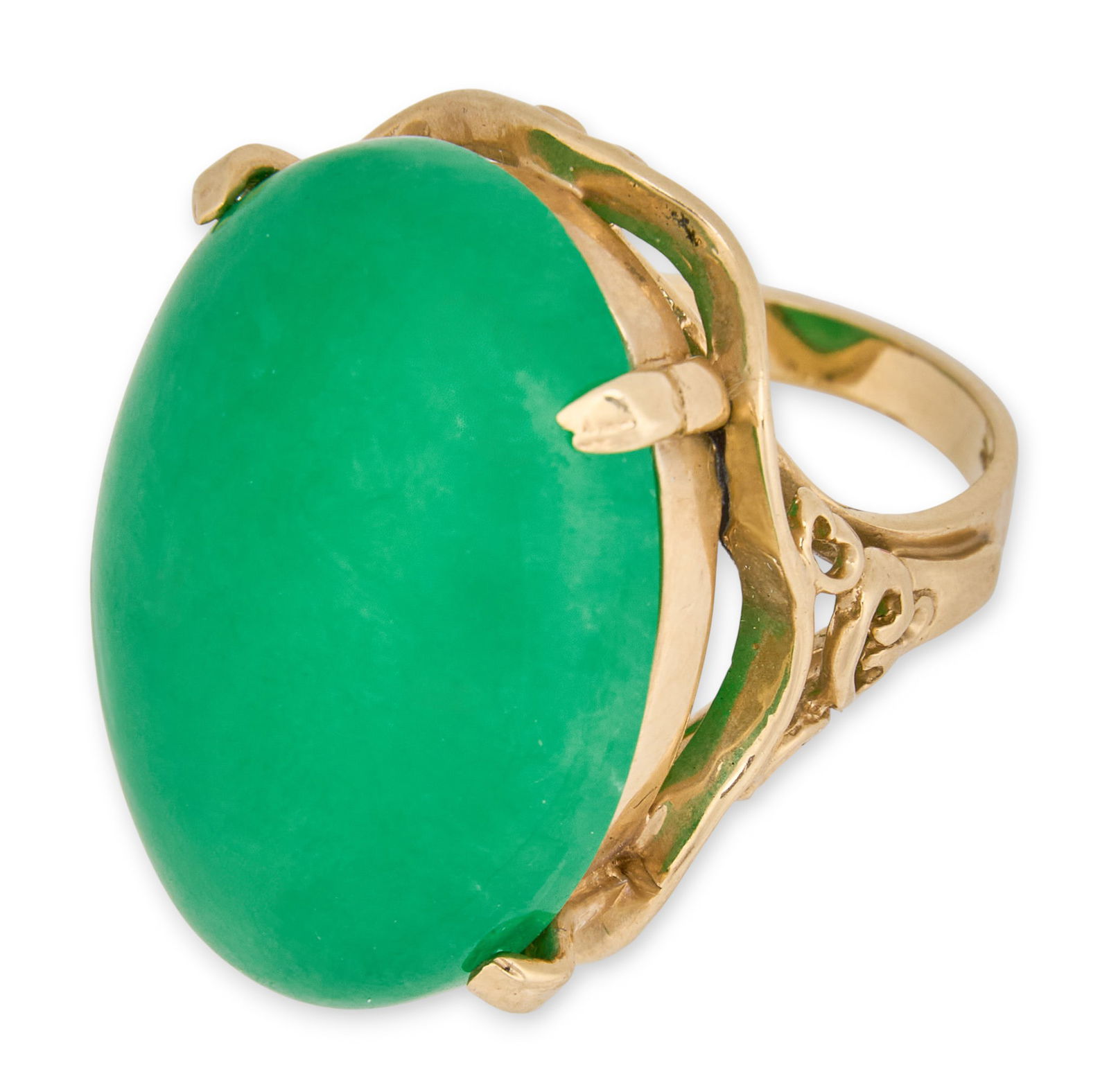 14K Green Jade Ring (1 of 6)
