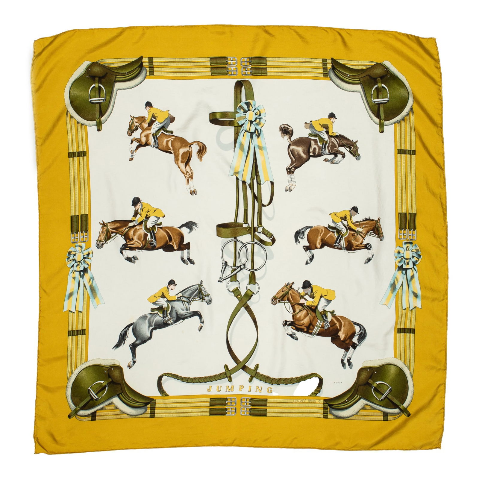 Hermes Jumping Silk Scarf (1 of 5)