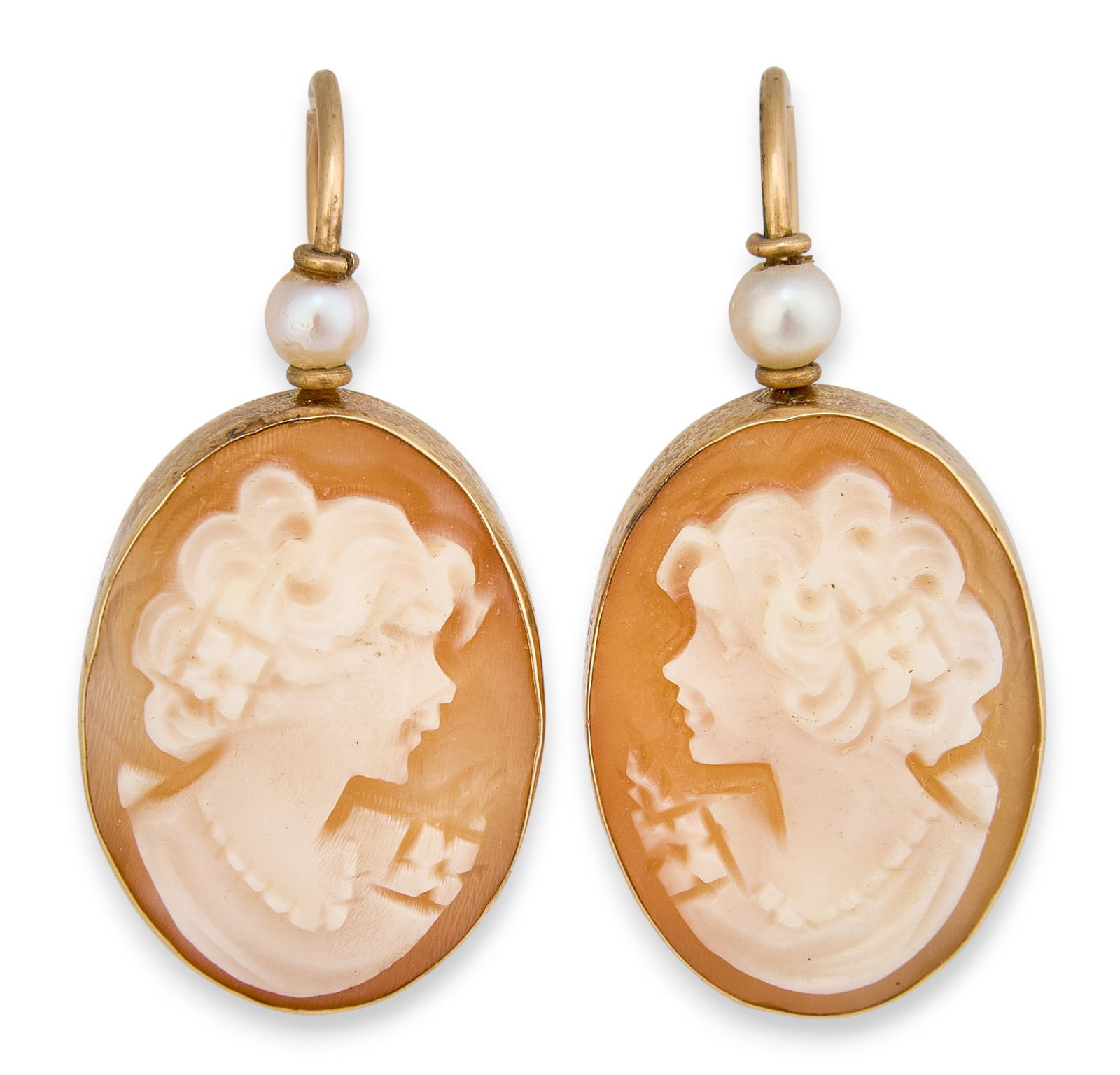 14K Cameo Earrings (1 of 3)